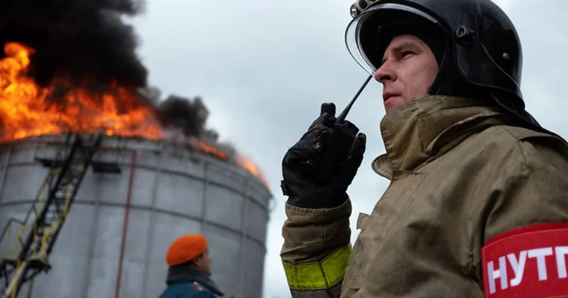 В России горит Новошахтинский НПЗ фото; новость дополнена