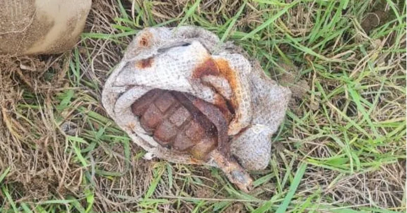 Xəzər rayonunda əl qumbarası aşkar edildi Video