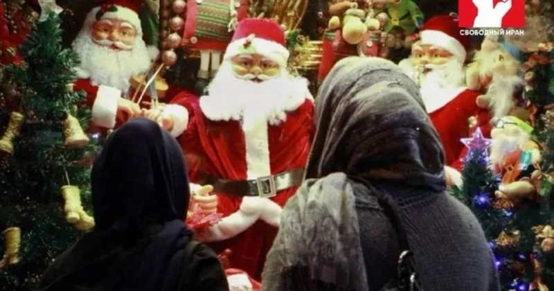 Tehranda Yeni il ab havası: İşıqlar, musiqi və Santa Klaus VİDEO