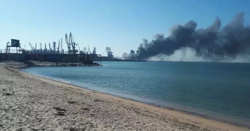 Ukrayna Rusiyanın Temryuk dəniz limanına hücum edib