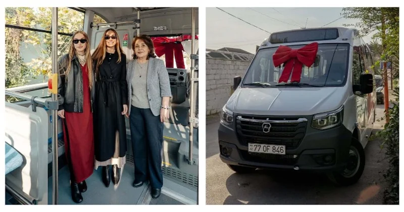 Мехрибан Зейналова выразила благодарность Арзу Алиевой за подаренный приюту автобус ФОТО