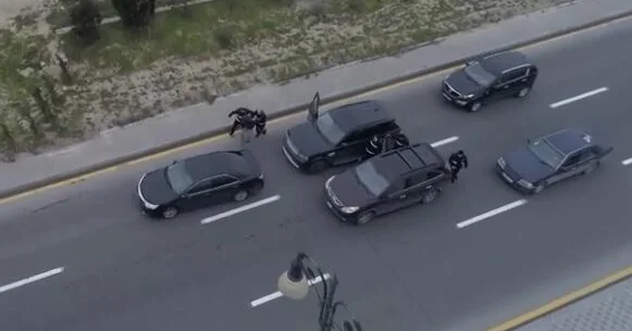 “Lənd Rover” sürən narkokuryer saxlanıldı Anbaan video