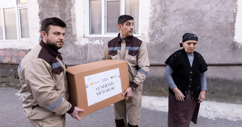 Daşkəsəndə şəhid ailələrinə bayram sovqatları təqdim edilib