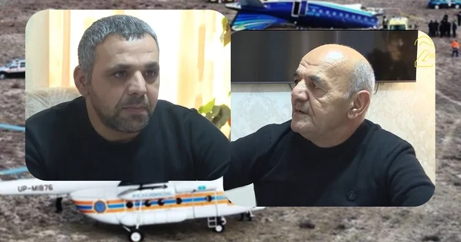 AZAL ın təyyarə qəzasından sağ çıxan ata oğul: Dedilər, dənizə düşəcəyik