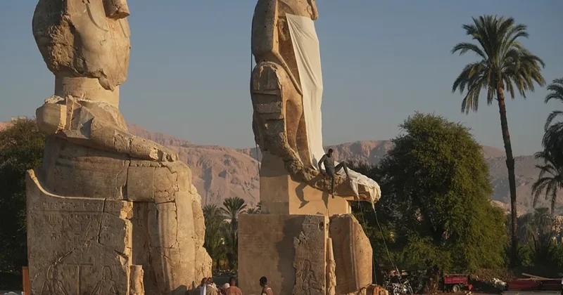 Misirin məşhur Memnon heykəllərinin bərpası tamamlandı