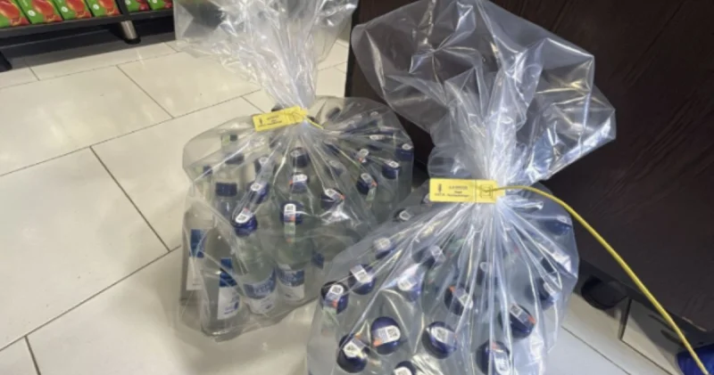 Saxta alkoqollu içki satan marketlər aşkarlandı FOTO