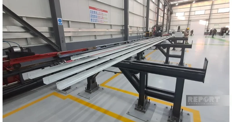 Мощность предприятия по производству металлических опор ЛЭП в Агдаме составляет 7,2 тыс. тонн