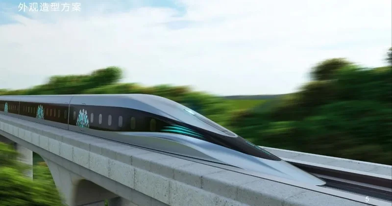 В Китае вагон платформу на магнитной тяге за две секунды разогнали до 700 км/ч