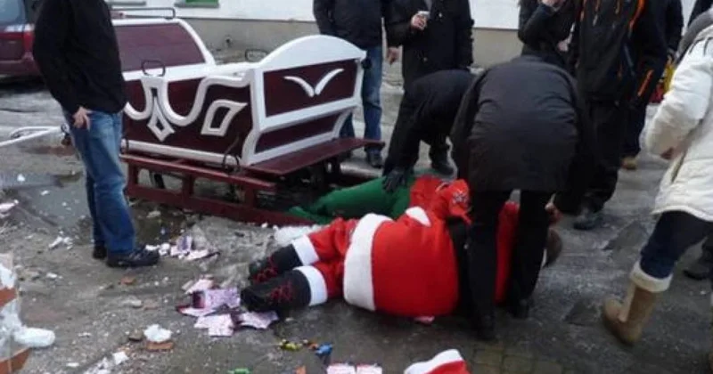 Sərxoş Şaxta baba qatarların hərəkətini pozdu