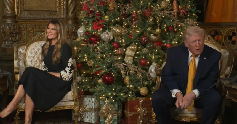 Tramp uşaqlarla Santa Klausu müzakirə etdi, sonra Ukrayna, Rusiya və Çinə qayıtdı