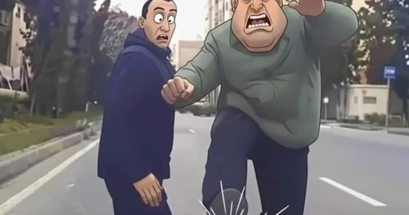 Avtomobilin üzərinə çıxan piyadanı nə gözləyir? Bu qədər cəriməsi var: AÇIQLAMA