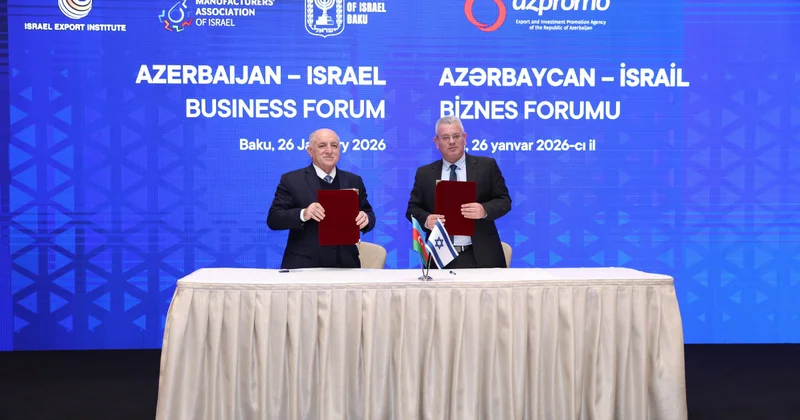 Azərbaycan və İsrail qarşılıqlı investisiyaların yatırılması ilə bağlı araşdırmalar aparacaq