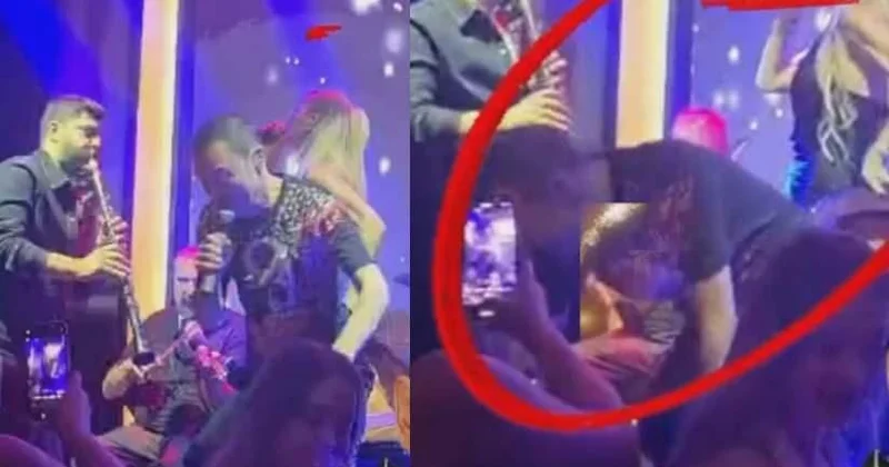 Serdar Ortaç səhnədə yıxıldı Pərəstişkarlarını qorxutdu