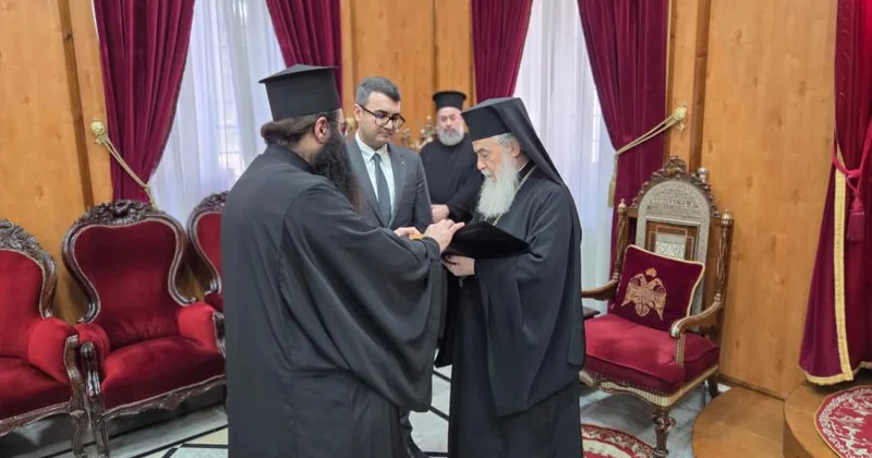Multikulturalizm Mərkəzinin icraçı direktoru Qüds Yunan Pravoslav Patriarxı ilə görüşüb