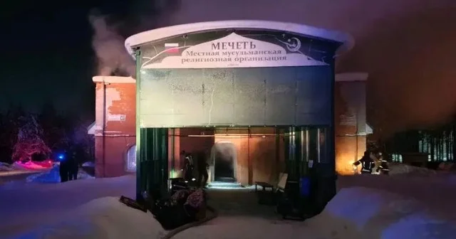 Rusiyada məscid yandı