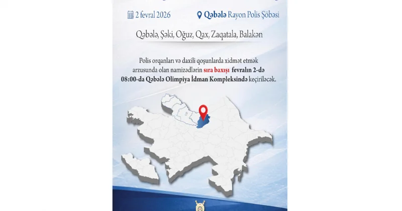 Daxili işlər naziri Qəbələdə vətəndəş qəbulu keçirəcək