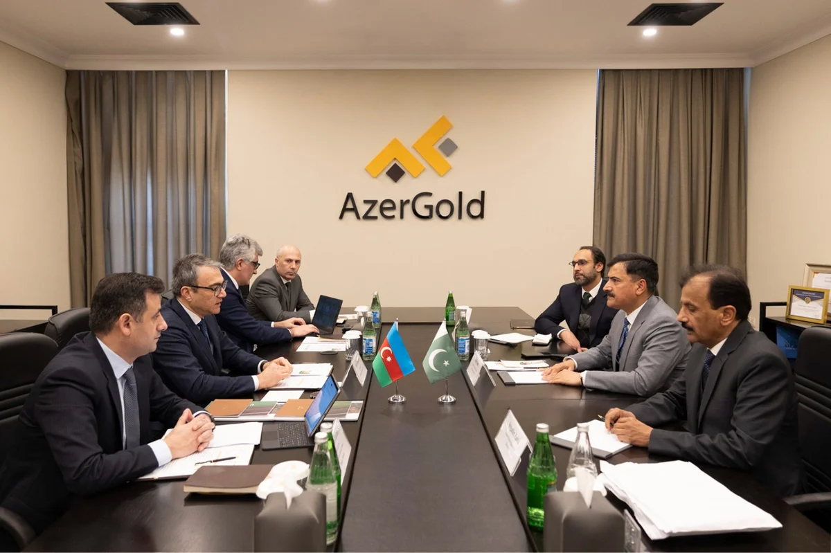 AzerGold Pakistan şirkətinin nümayəndələri ilə görüşüb FOTO