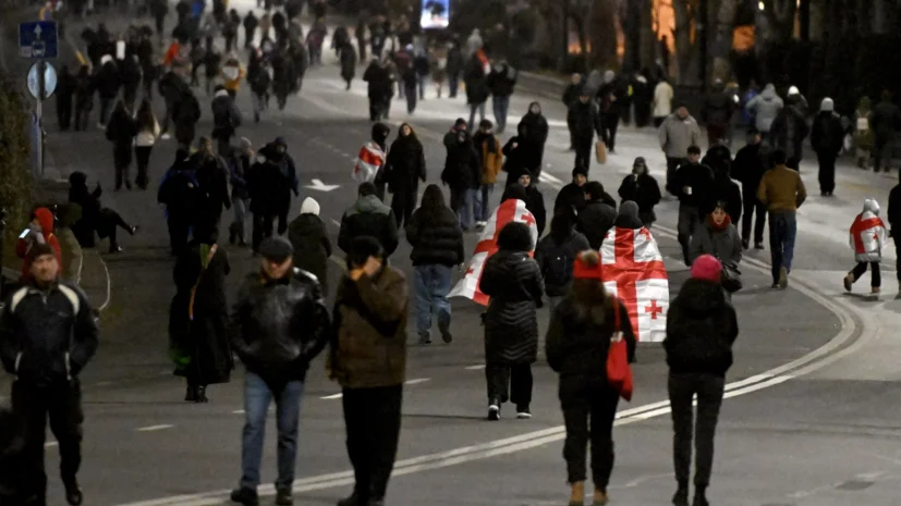 Tbilisidə yeni seçkilərin keçirilməsi tələbi ilə növbəti etiraz aksiyası keçirilir