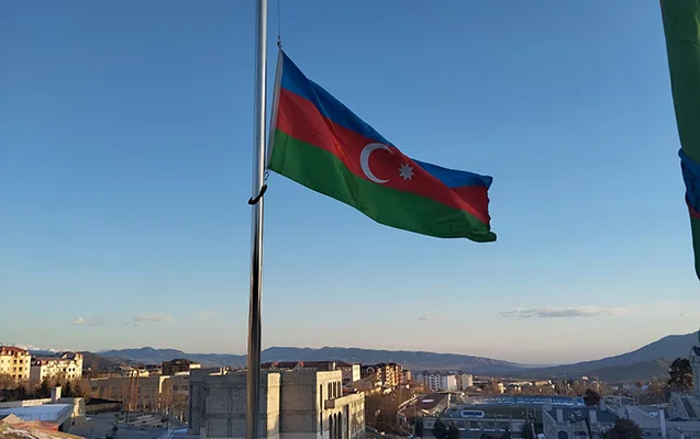 Xankəndi, Xocalı və Ağdərədə bayraqlar endirildi Fotolar