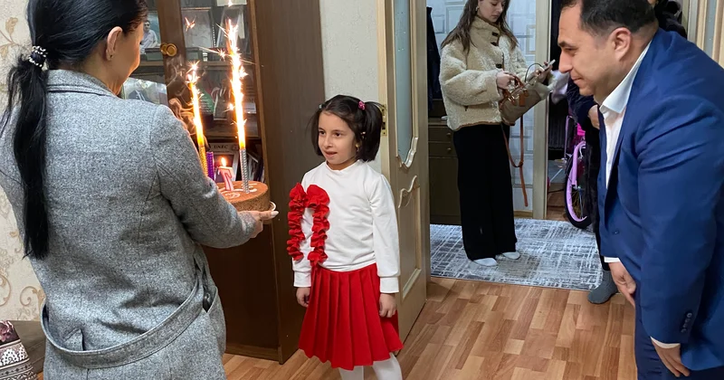 Nərimanov rayonunda şəhid övladının doğum günü qeyd olunub