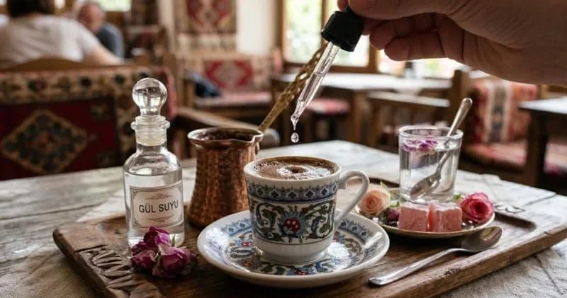 Türk qəhvəsinə bir neçə damcı gül suyu əlavə edin Təsiri təəccüblüdür
