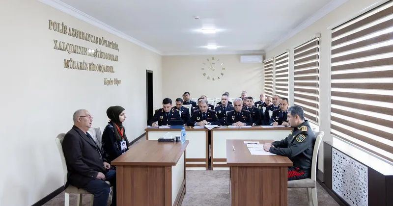 Вилаят Эйвазов провел в Гёйчае очередной прием граждан и строевой смотр