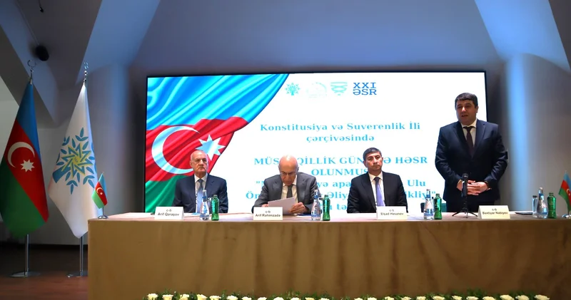 Yasamal rayonunda “Müstəqilliyə aparan yolda Ulu Öndər Heydər Əliyevin müdrikliyi” mövzusunda tədbir keçirilib