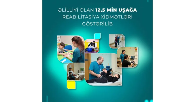 Əlilliyi olan 12 min 500 uşağa reabilitasiya xidmətləri göstərilib