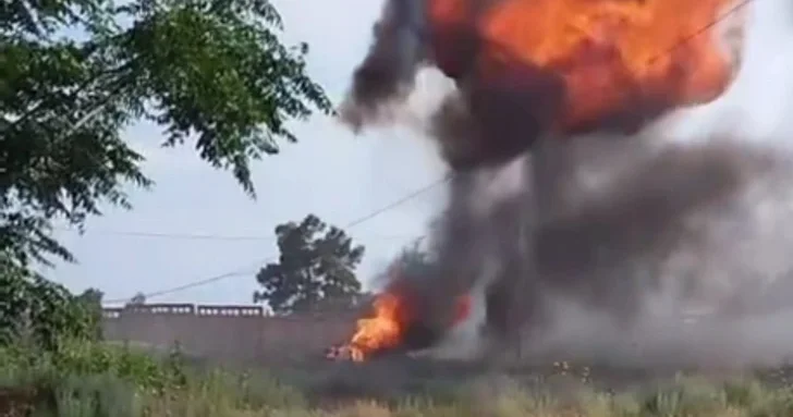 В Евлахе в автомобиле взорвался газовый баллон