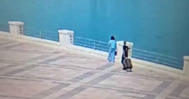 Bulvarda qadına qarşı qeyri etik hərəkət edən şəxs köməyə gələn oğlana da hücum etdi VİDEO