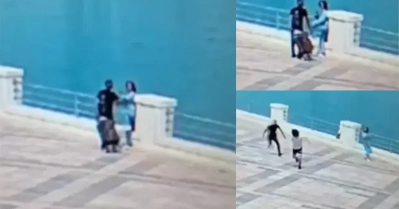 Так напали на девушку на бакинском бульваре Шокирующее ВИДЕО