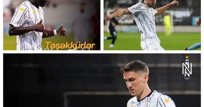 Neftçi Vensan Abubakar və digər iki futbolçu ilə vidalaşıb