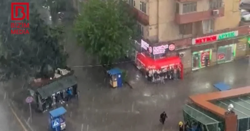 SON DƏQİQƏ! Bakıda güclü dolu yağır ANBAAN VİDEO