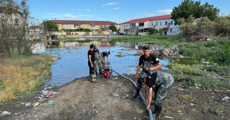 МЧС: В Зардабе проводятся работы по откачке воды