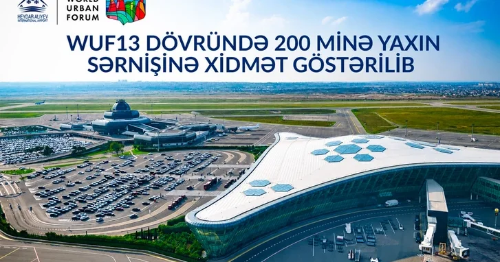 Международный аэропорт Гейдар Алиев обслужил около 200 тысяч пассажиров в период проведения WUF13