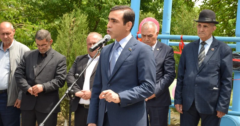 Qurban bayramı münasibətilə Tərtərdə 100 ailə su ilə təmin olunub Fotolar