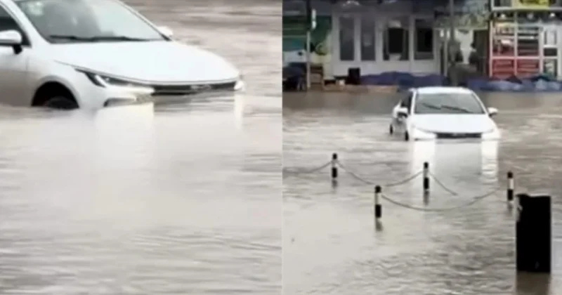 Güclü yağışlar çin maşını sürənləri minlərlə manat ziyana saldı AÇIQLAMA