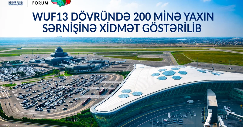WUF13 dövründə Heydər Əliyev Beynəlxalq Aeroportu 200 minə yaxın sərnişinə xidmət göstərib