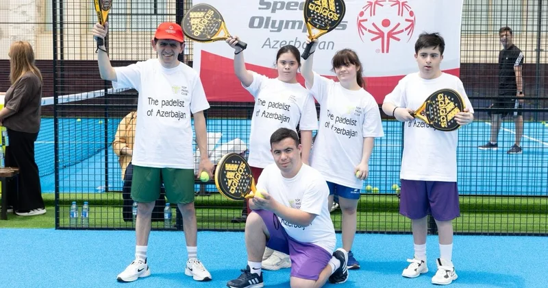 Fiziki imkanları məhdud uşaqlar üçün padel tədbiri keçirilib FOTO