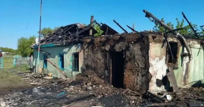 Пожар в Омской области России: есть погибшие