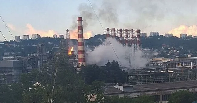 Sızran neft emalı zavoduna dron hücumu zavodun fəaliyyətini dayandırdı