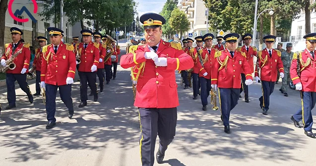 Xankəndidə təntənəli yürüşdən Fotolar