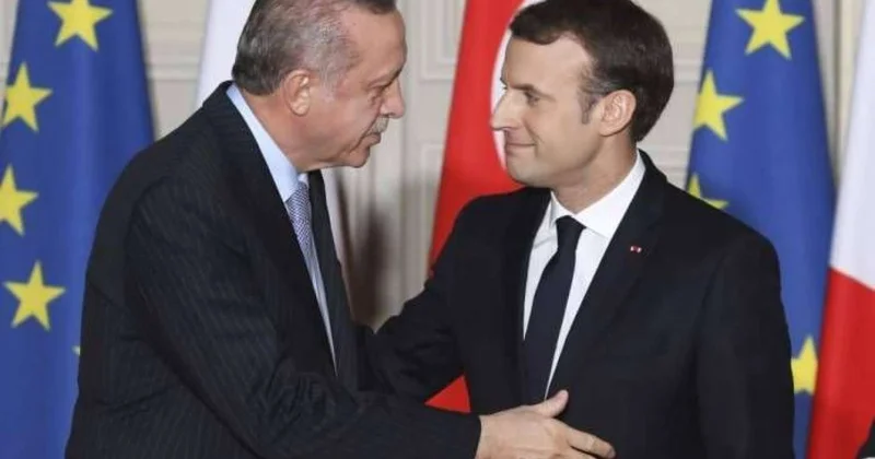Makronla bədən dili savaşı: Ərdoğan "oyunu" belə çevirdi Video