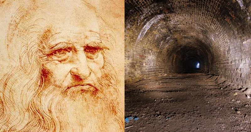 Da Vinçinin eskizini izləyən arxeoloqlar yeraltı tunellər tapdı