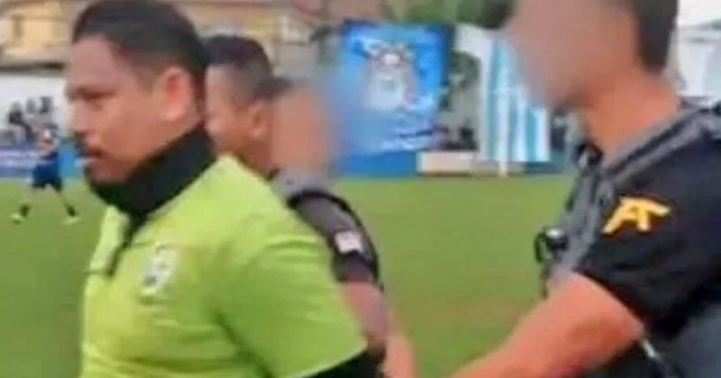 Futbol matçı zamanı hakim elə meydanda həbs olunub