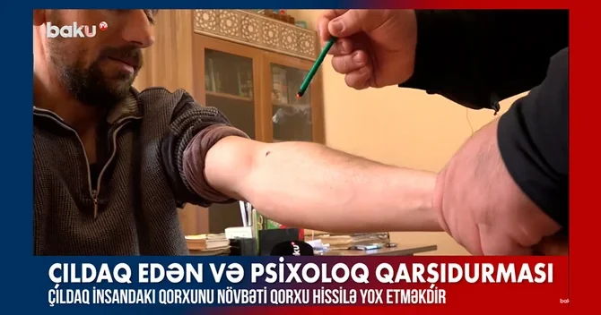“Çıldaq müalicəsi”: Qorxudan xilas olmaq, yoxsa bəd nəzəri uzaqlaşdırmaq? VİDEO