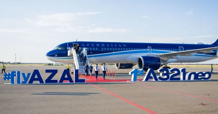 Первый самолет нового поколения Airbus A321neo авиакомпании AZAL прибыл в Баку