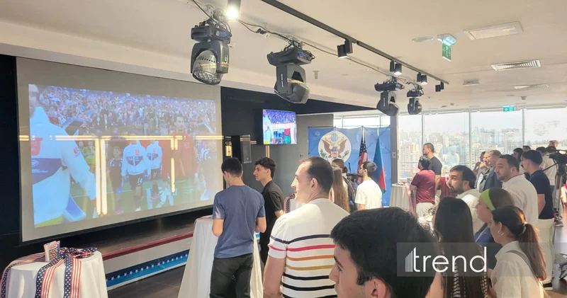 Посольство США в Азербайджане проводит мероприятие по случаю матча ЧМ 2026 США Турция (ФОТО)