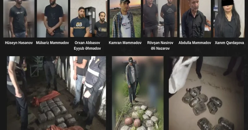 DİN: 46 kq narkotik vasitə dövriyyədən çıxarılıb, 9 nəfər həbs olunub