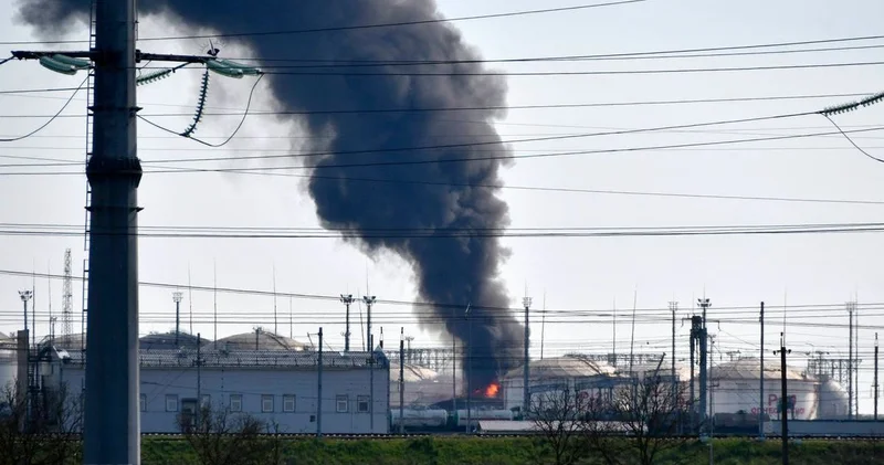 Ukrayna Tula vilayətində elektrik stansiyanı PUA ilə vurdu